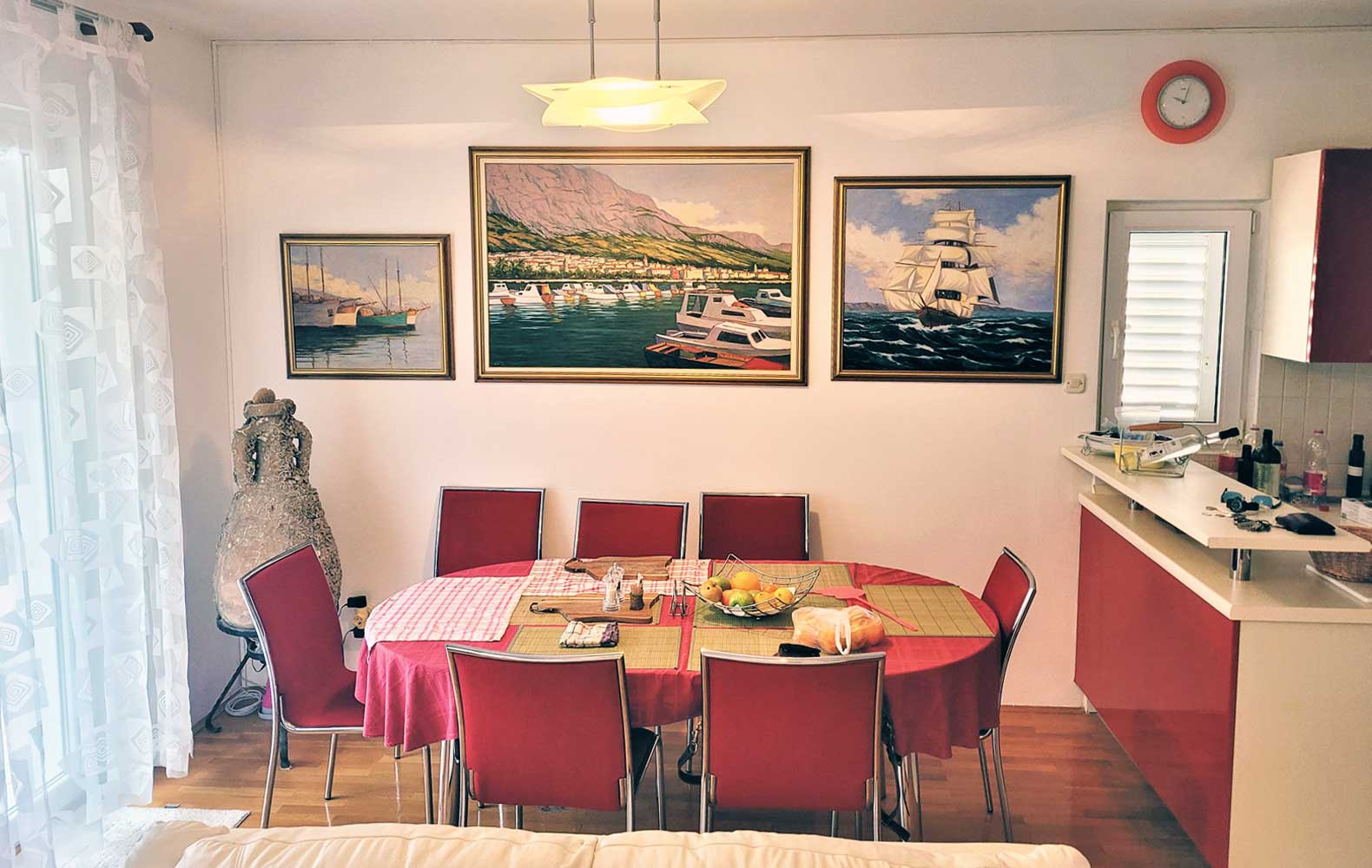 dining area luxury apartment Center - holiday flats Makarska Riviera