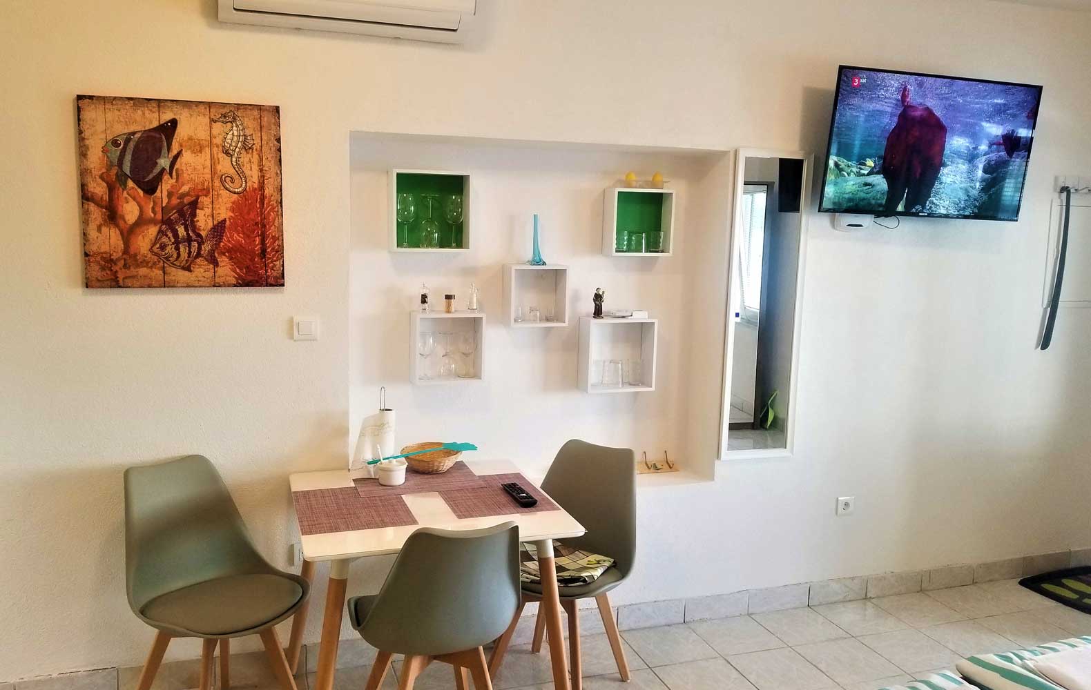 dining area stone house studio second floor - Apartments Zivogosce