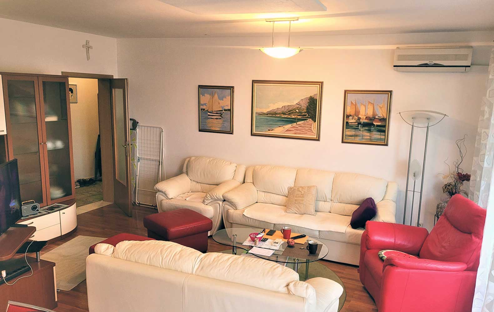 Wohnbereich Luxuswohnung Center - Ferienwohnungen Makarska