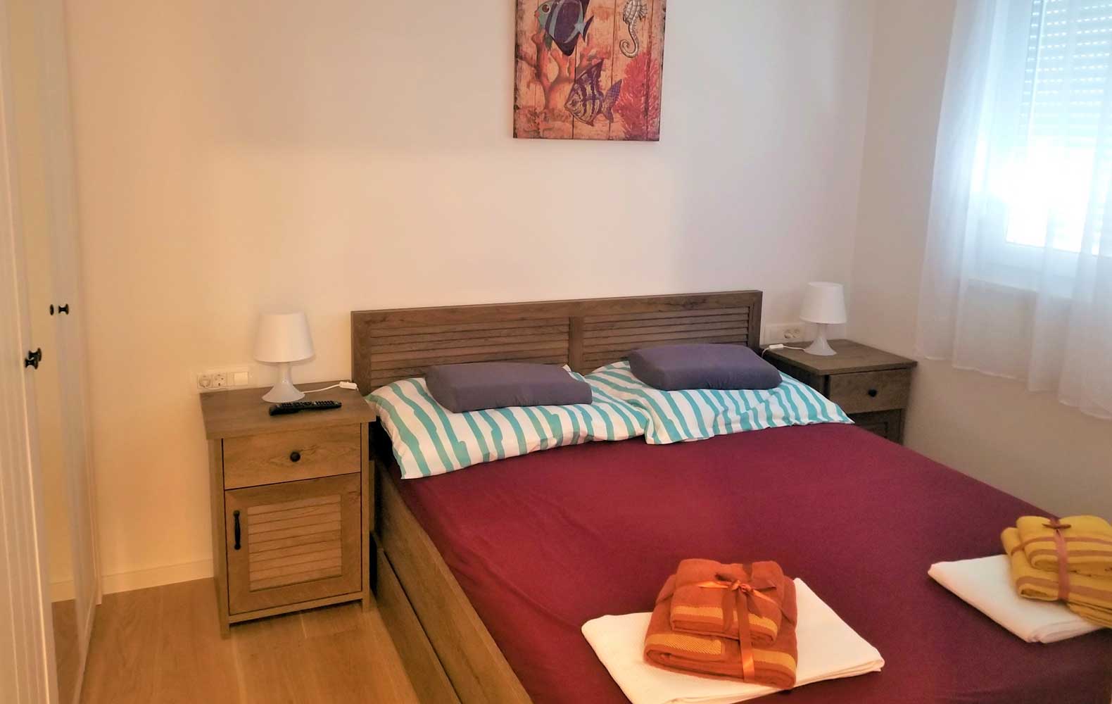 Schlafzimmer 1 Luxuswohnung groß - Ferienwohnungen Makarska