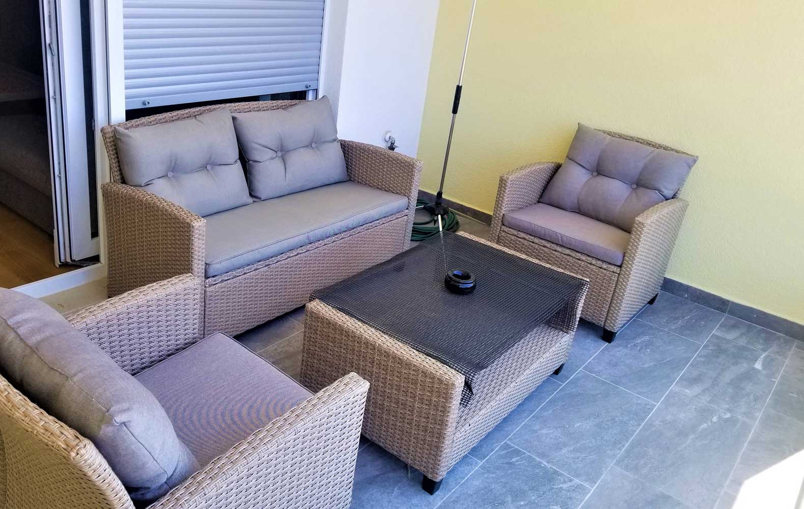 Terrasse Luxuswohnung - Ferienwohnungen Makarska